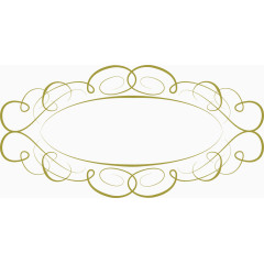 矢量手绘椭圆花纹边框