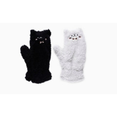 男女通用毛毛全指手套