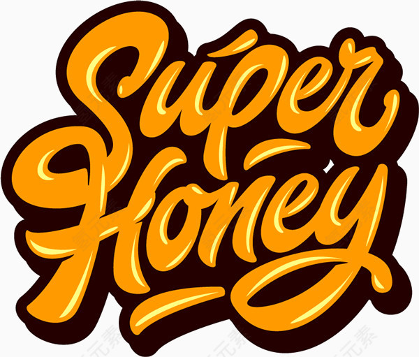 SUPERhoney英文艺术字