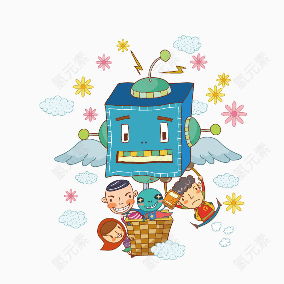 长翅膀的机器人
