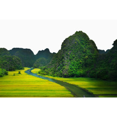 泰国山水田园景色