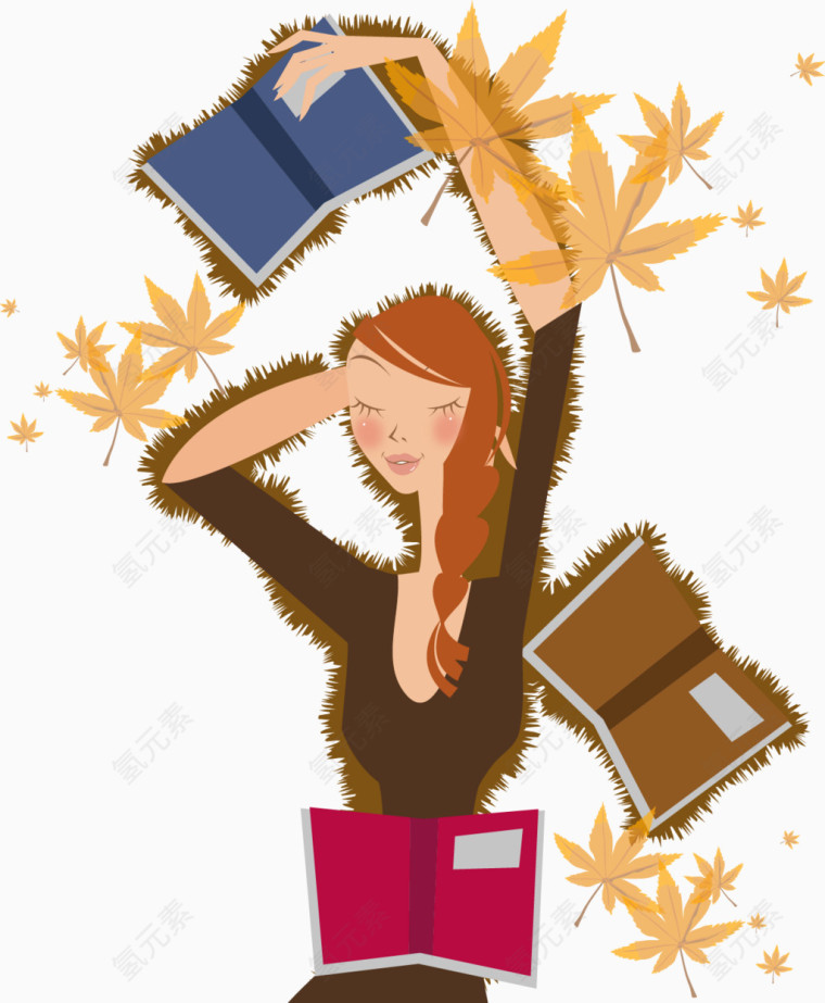 矢量秋天的收获