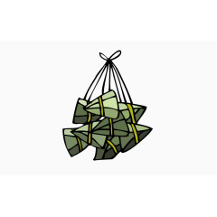 端午节 粽子 节日元素 绿色食品