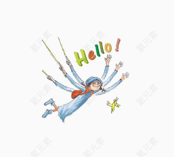 几米漫画手绘小仙女