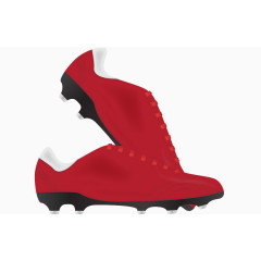 矢量足球运动球鞋