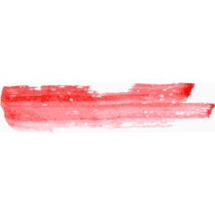 红色水彩笔刷