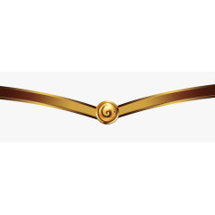 金色金属质感典雅分隔装饰线