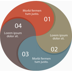 圆形折叠步骤素材