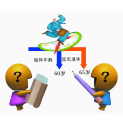 退休年龄免抠素材