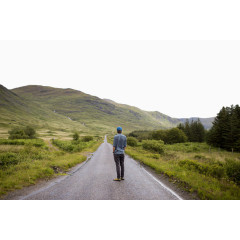 山上的水泥小路