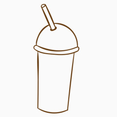 食品容器 休闲 咖啡 杯子 果汁 线条