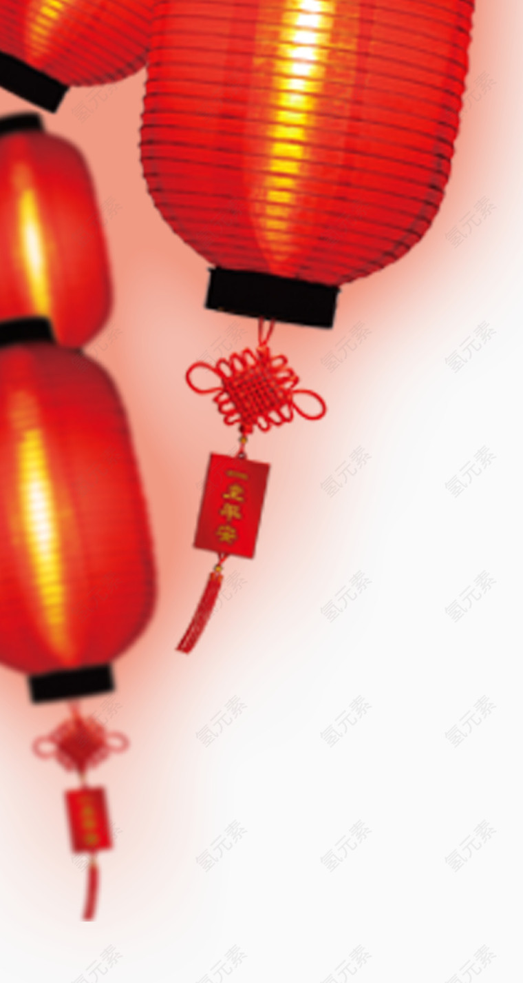 过节红色灯笼素材