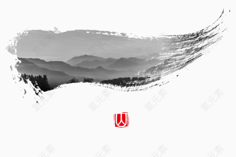 免抠水墨画
