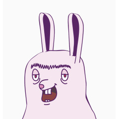 红色兔子简笔画