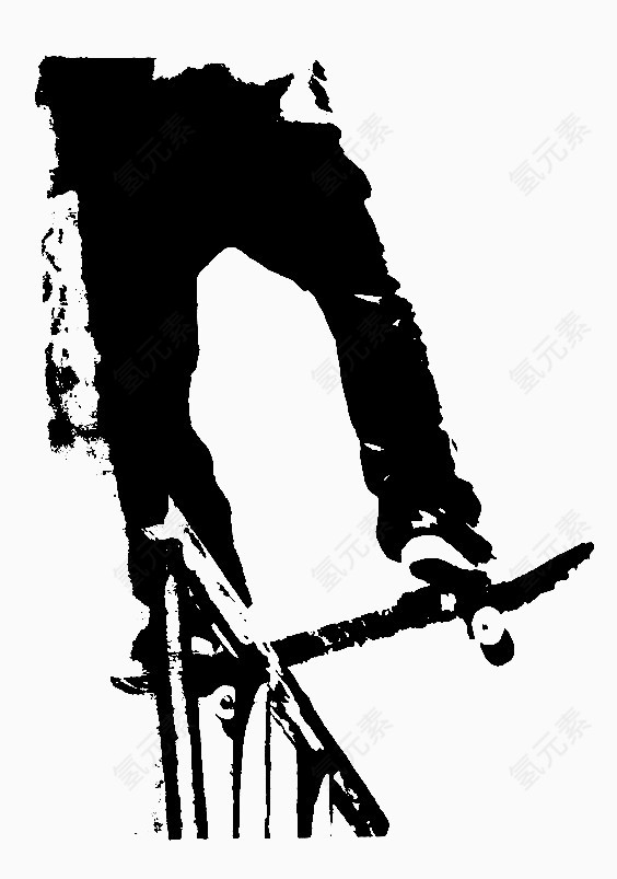 一个跨栏的男人