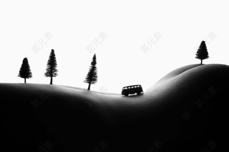 创意性感美女身体风景