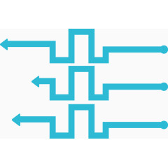矢量PPT设计箭头折线图