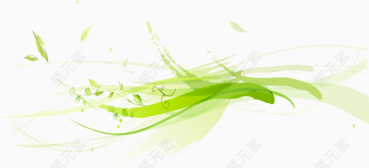 简约手绘树枝图案