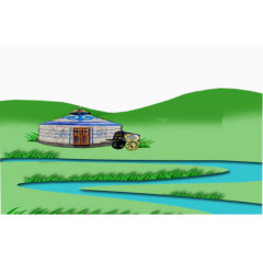 蒙古包蒙古草原