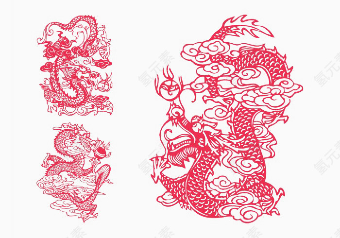 中式吉祥图案龙