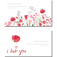 矢量婚礼邀请卡