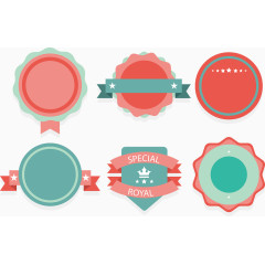 欧式清新商品促销标签矢量图