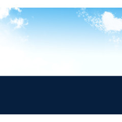 蓝天白云装饰素材免抠素材