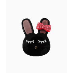 黑色手工小兔子