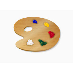 矢量木质调色板素材