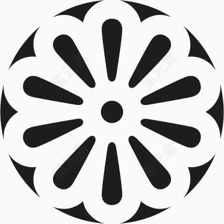 边框底纹花型单色图案素材