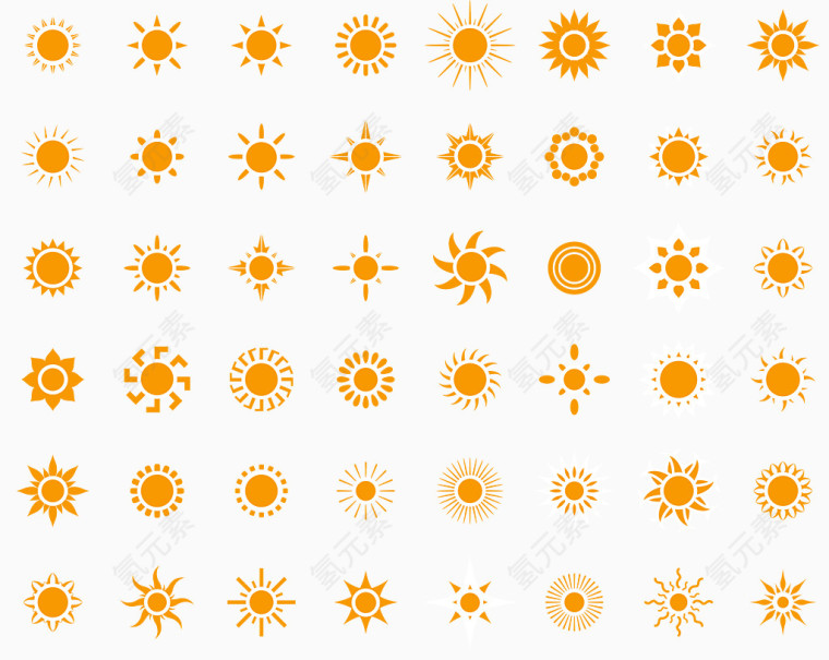 矢量太阳效果图