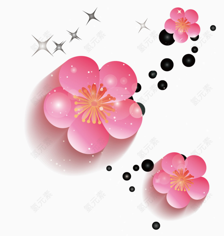 樱花花瓣元素