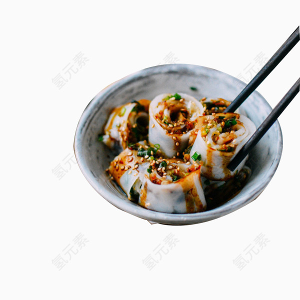 凉拌鸡蛋卷