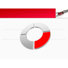 红色锁链系列PPT背景