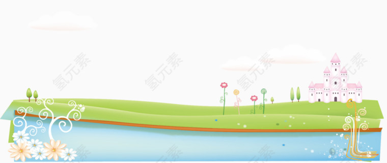 绿色漂亮春季迎春素材