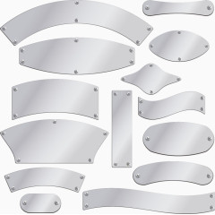 矢量手绘金属标签板