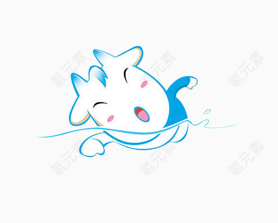 小羊游泳
