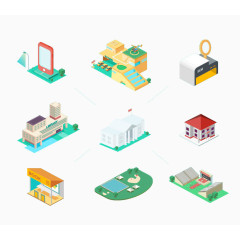 扁平化卡通影视人物免抠素材