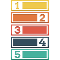 矩形彩条目录页