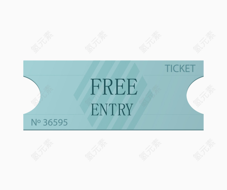 创意彩色入场券