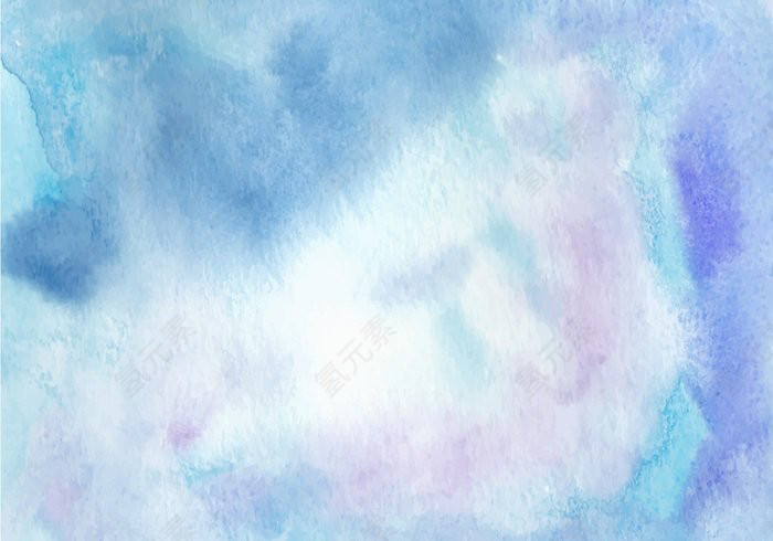 蓝色水彩纹理