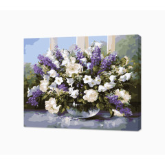 薰衣草填色装饰画