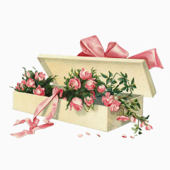 盒子里的鲜花
