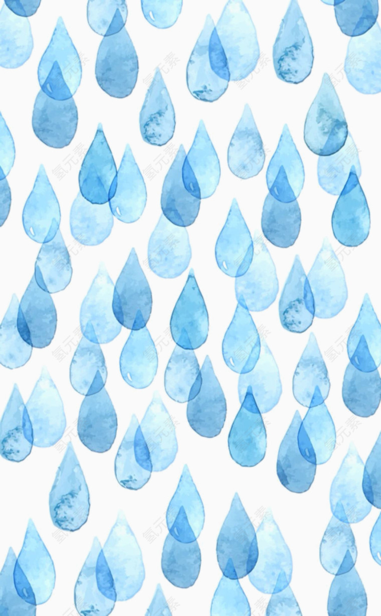 蓝色水滴背景素材