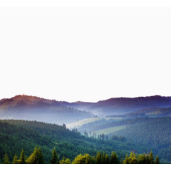 唯美山脉田野景色