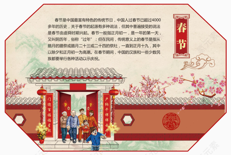 传统中国节日春节