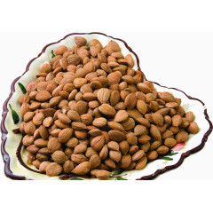 爱心盘子装的杏子