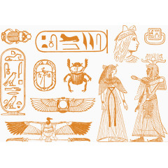 矢量古埃及符号