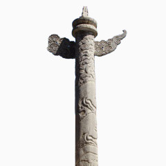 天安门石柱正面图