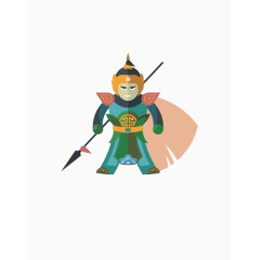 卡通将军人物图片素材